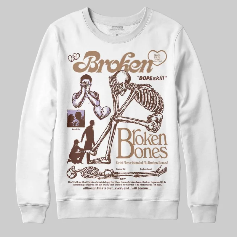 Harris Tweed x Sesame/Violet Mist Dunk DopeSkill Sweatshirt Broken Bones Graphic sold by DopeSkill