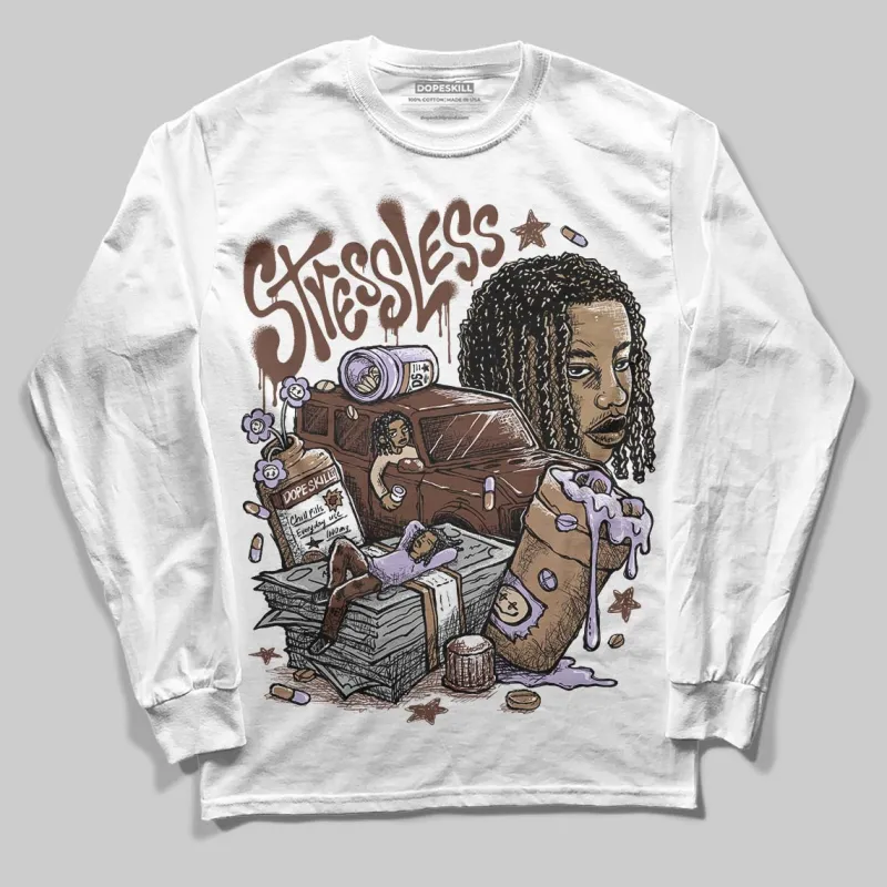 Harris Tweed x Sesame/Violet Mist Dunk DopeSkill Long Sleeve T-Shirt Stressless Graphic sold by DopeSkill
