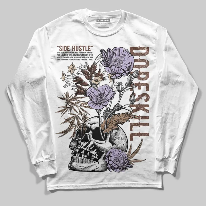 Harris Tweed x Sesame/Violet Mist Dunk DopeSkill Long Sleeve T-Shirt Side Hustle Graphic sold by DopeSkill