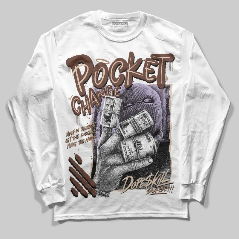 Harris Tweed x Sesame/Violet Mist Dunk DopeSkill Long Sleeve T-Shirt Pocket Change Graphic sold by DopeSkill