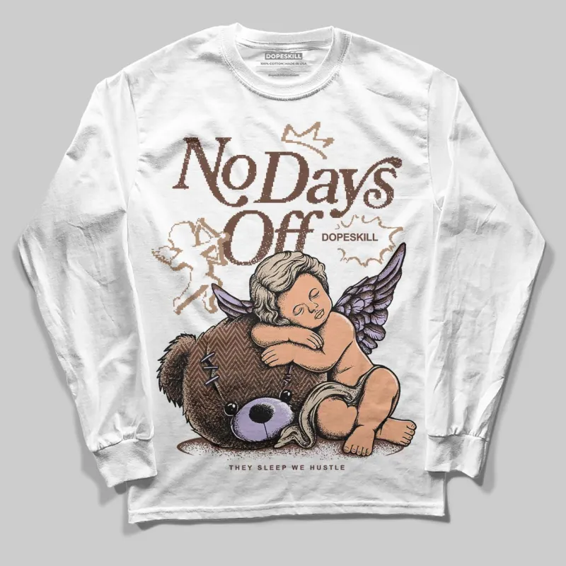 Harris Tweed x Sesame/Violet Mist Dunk DopeSkill Long Sleeve T-Shirt New No Days Off Graphic sold by DopeSkill