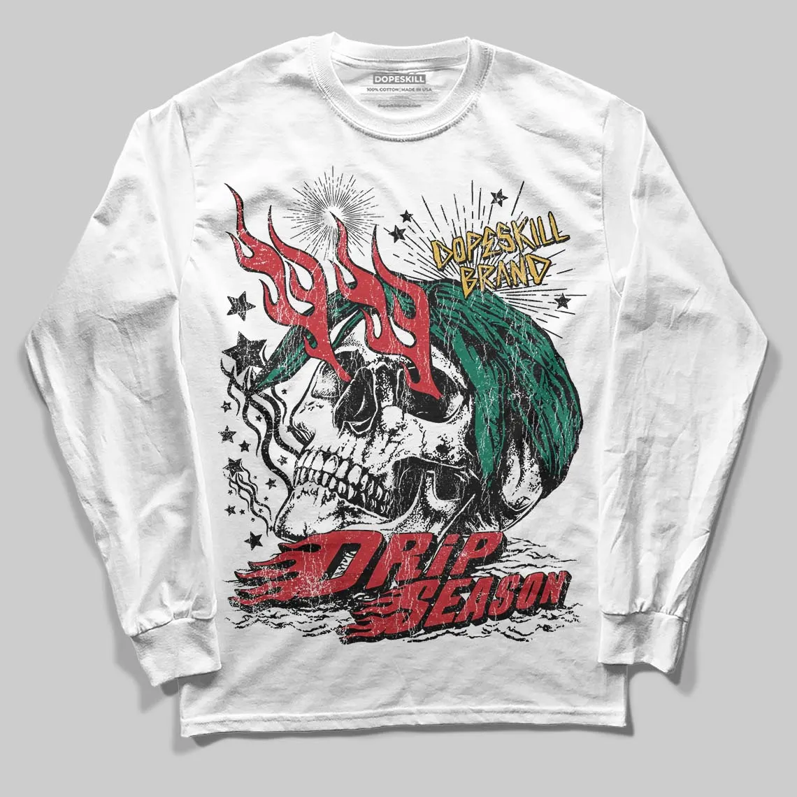 Mexico 'El Vuelo' 3s DopeSkill Long Sleeve T-Shirt Drip Season Graphic sold by DopeSkill