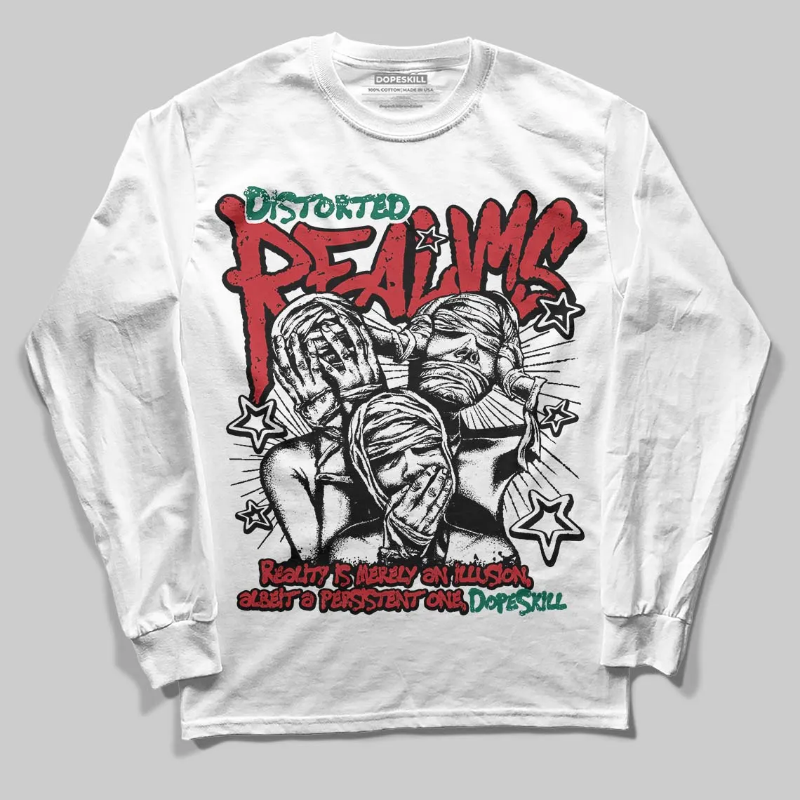 Mexico 'El Vuelo' 3s DopeSkill Long Sleeve T-Shirt Distorted Realms Graphic sold by DopeSkill
