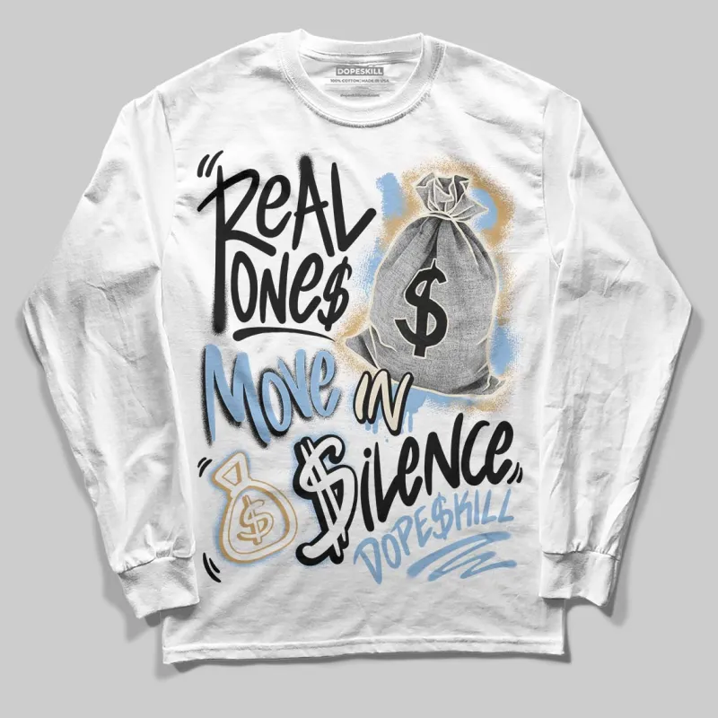 Diamond Turf 'Must Be the Money' DopeSkill Long Sleeve T-Shirt Real Ones Move In Silence Graphic sold by DopeSkill