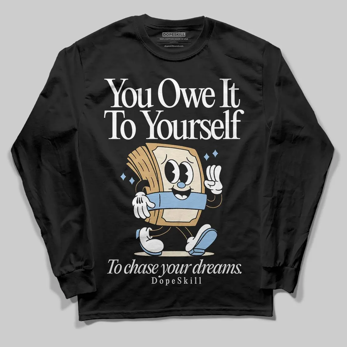 Diamond Turf 'Must Be the Money' DopeSkill Long Sleeve T-Shirt Owe It To Yourself Graphic sold by DopeSkill product image thumbnail 2