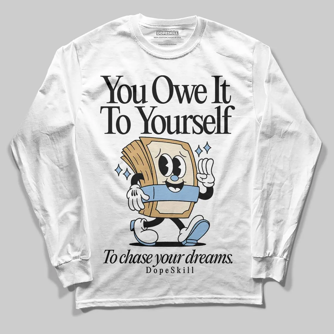 Diamond Turf 'Must Be the Money' DopeSkill Long Sleeve T-Shirt Owe It To Yourself Graphic sold by DopeSkill