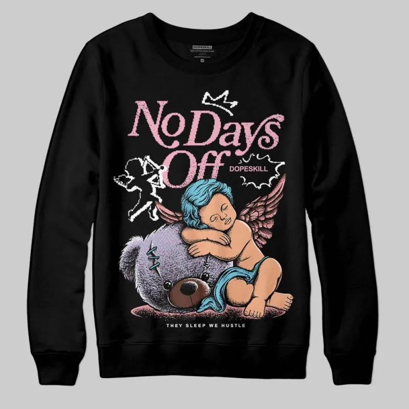 Harris Tweed x Denim Turquoise Dunk DopeSkill Sweatshirt New No Days Off Graphic sold by DopeSkill