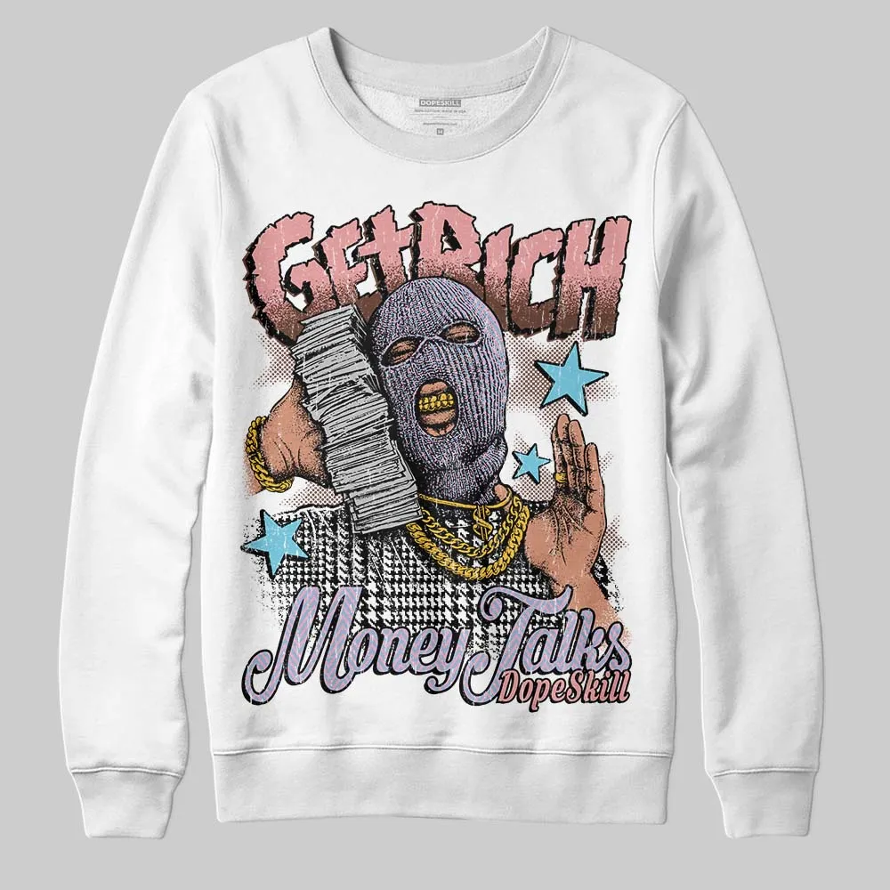 Harris Tweed x Denim Turquoise Dunk DopeSkill Sweatshirt Get Rich Graphic sold by DopeSkill product image thumbnail 2