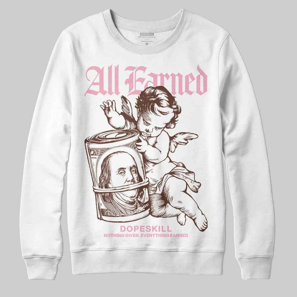 Harris Tweed x Denim Turquoise Dunk DopeSkill Sweatshirt All Earned Graphic sold by DopeSkill product image thumbnail 2