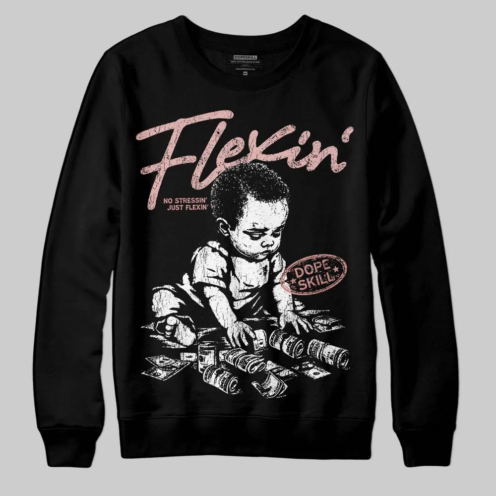 Dusty Rose 40s DopeSkill Sweatshirt Flexin' Graphic sold by DopeSkill product image thumbnail 2