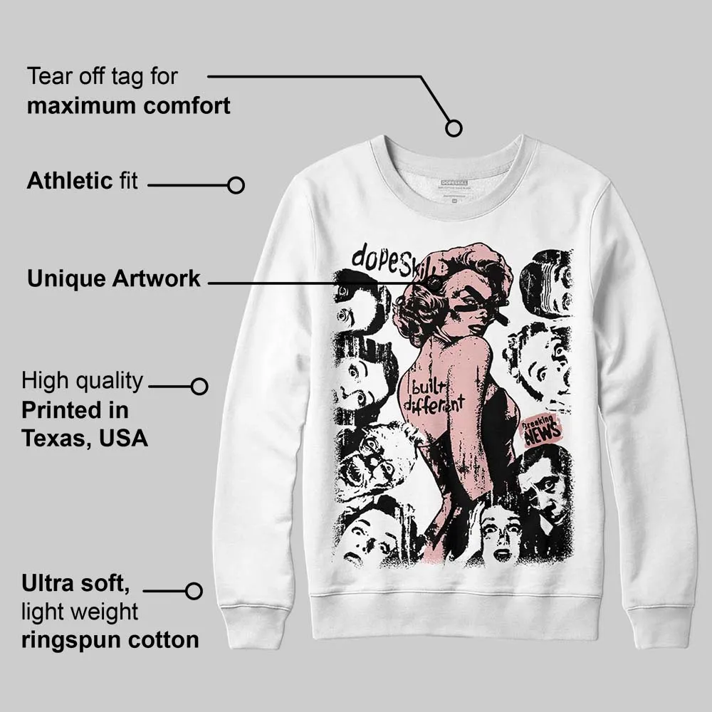 Dusty Rose 40s DopeSkill Sweatshirt Built Different Graphic sold by DopeSkill product image thumbnail 3