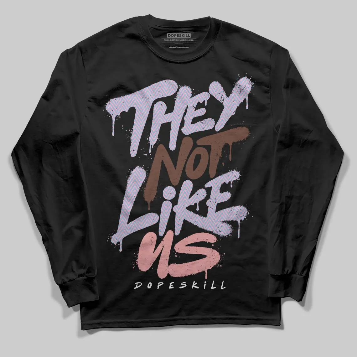 Harris Tweed x Denim Turquoise Dunk DopeSkill Long Sleeve T-Shirt They Not Like Us Graphic sold by DopeSkill