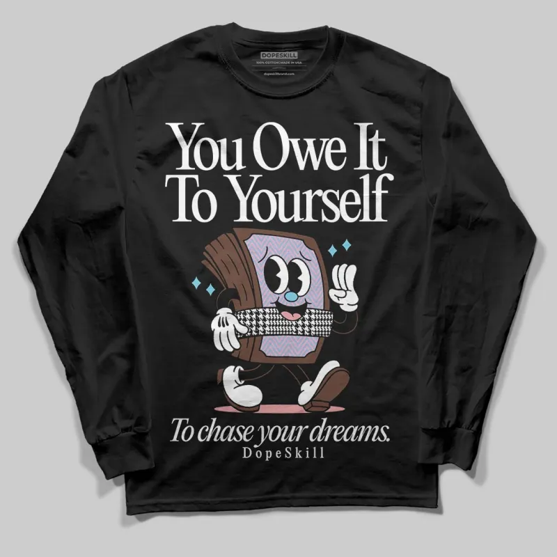 Harris Tweed x Denim Turquoise Dunk DopeSkill Long Sleeve T-Shirt Owe It To Yourself Graphic sold by DopeSkill