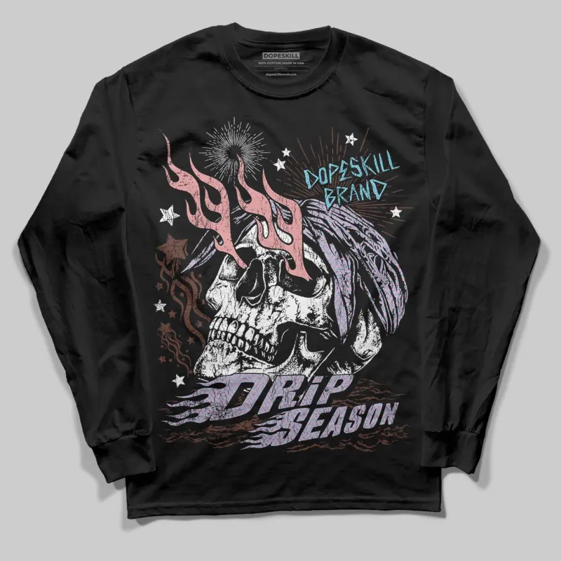 Harris Tweed x Denim Turquoise Dunk DopeSkill Long Sleeve T-Shirt Drip Season Graphic sold by DopeSkill