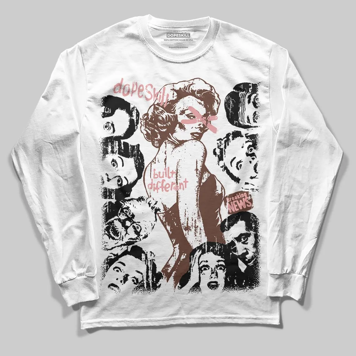 Harris Tweed x Denim Turquoise Dunk DopeSkill Long Sleeve T-Shirt Built Different Graphic sold by DopeSkill product image thumbnail 2