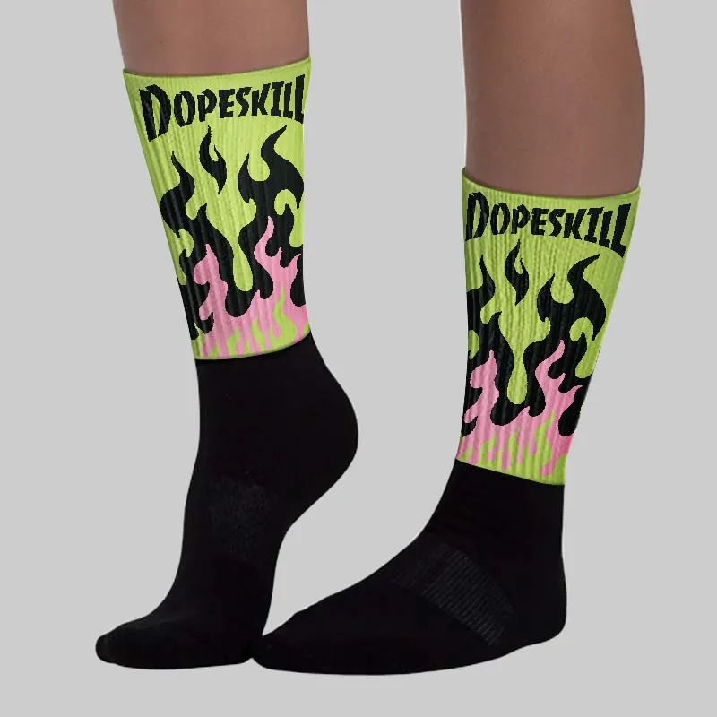 OG Chase B x Jumpman Jack DopeSkill Sublimated Sock FIRE Graphic sold by DopeSkill product image thumbnail 3