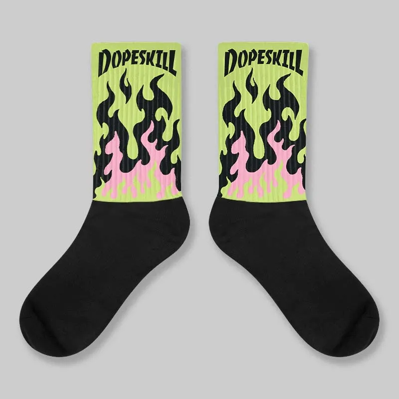 OG Chase B x Jumpman Jack DopeSkill Sublimated Sock FIRE Graphic sold by DopeSkill