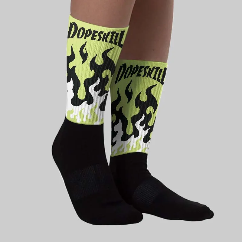 Sneaker School 11s DopeSkill Sublimated Sock FIRE Graphic sold by DopeSkill product image thumbnail 2