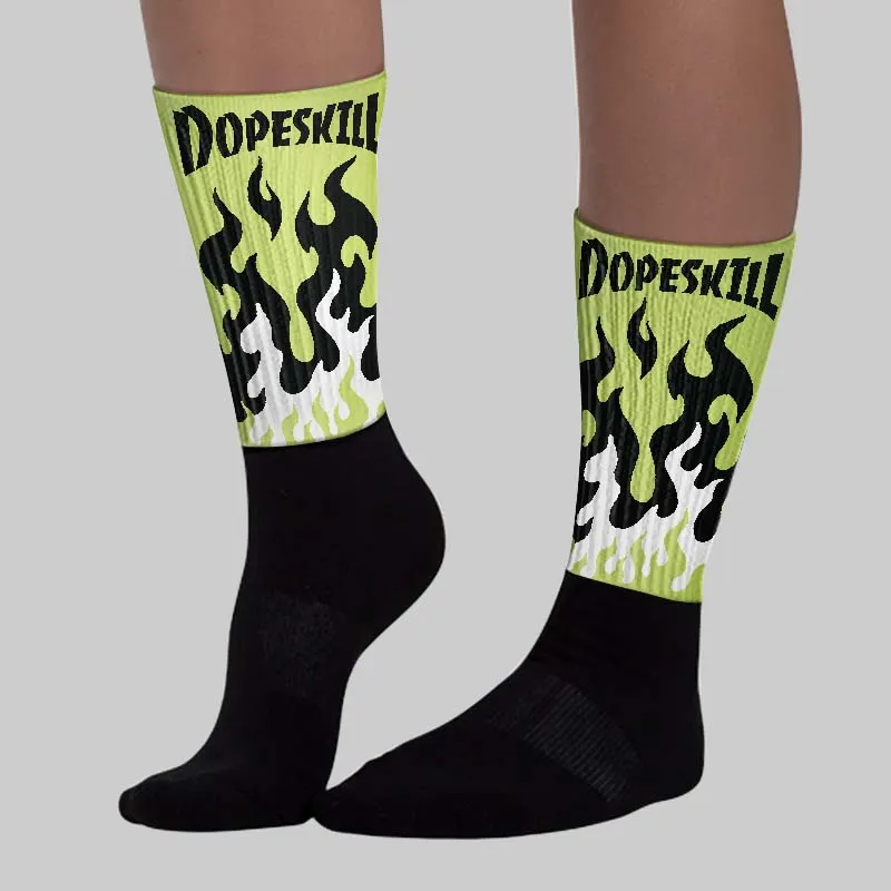 Sneaker School 11s DopeSkill Sublimated Sock FIRE Graphic sold by DopeSkill product image thumbnail 3