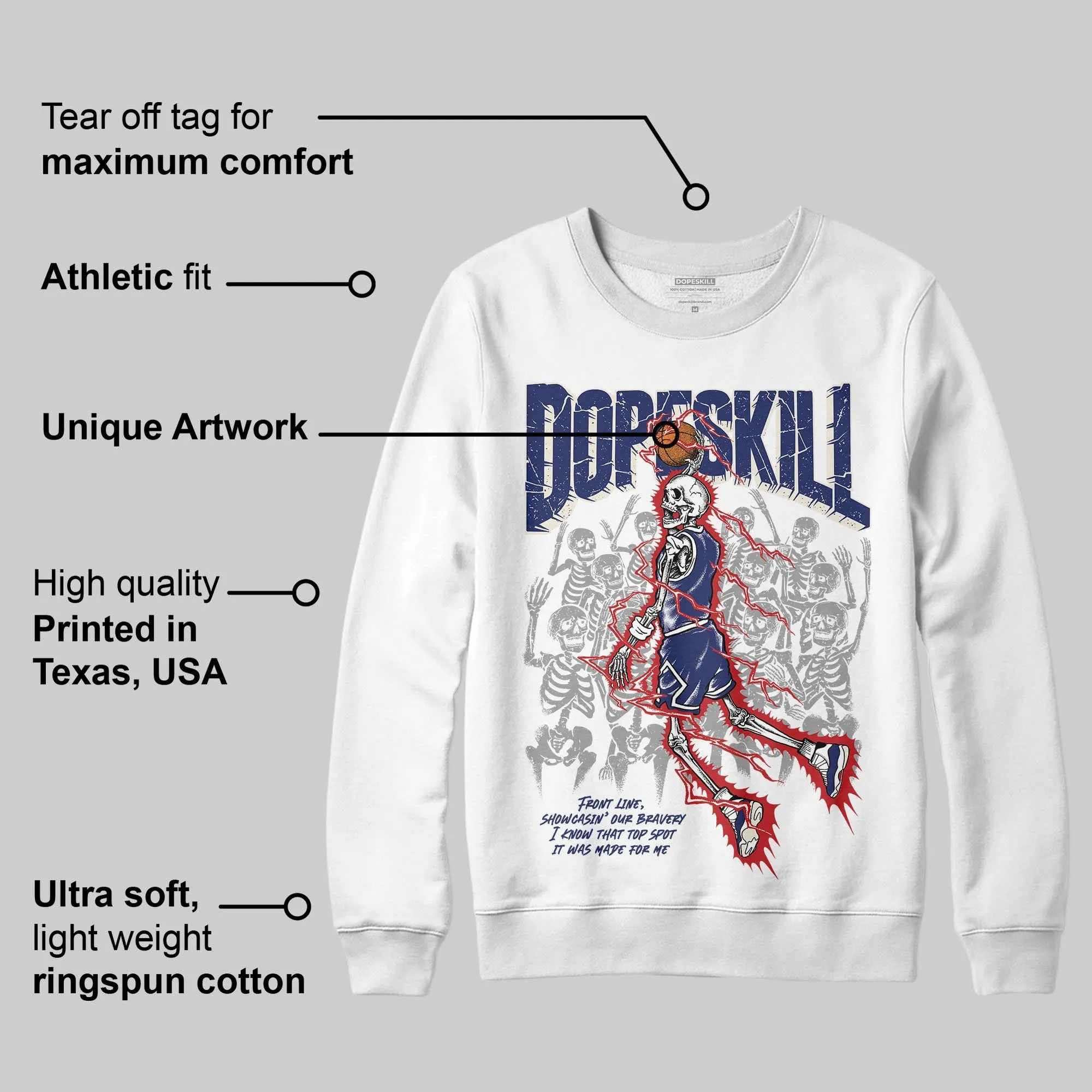 Rare Air 11s DopeSkill Sweatshirt Thunder Dunk Graphic sold by DopeSkill product image thumbnail 2