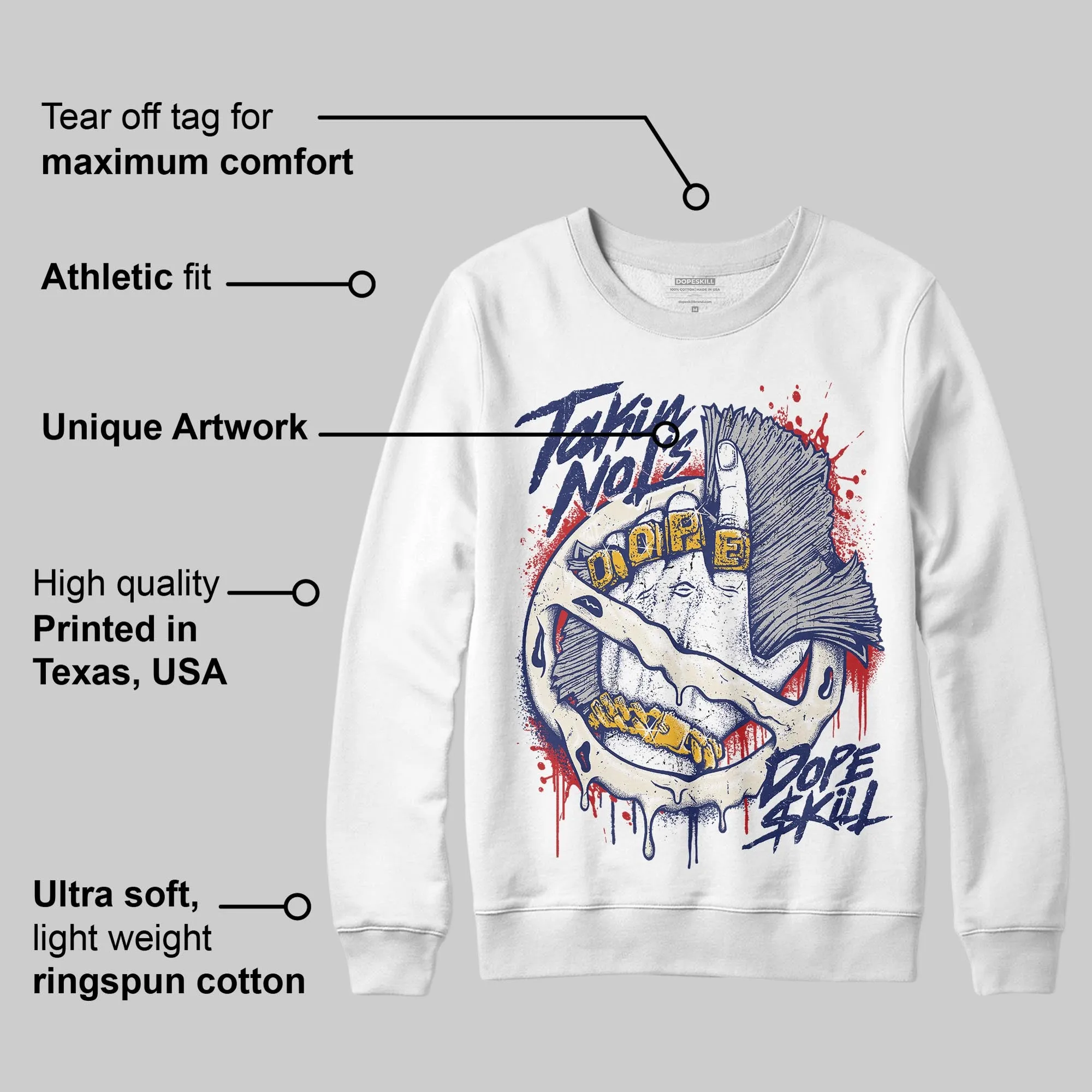 Rare Air 11s DopeSkill Sweatshirt Takin No L's Graphic sold by DopeSkill product image thumbnail 2