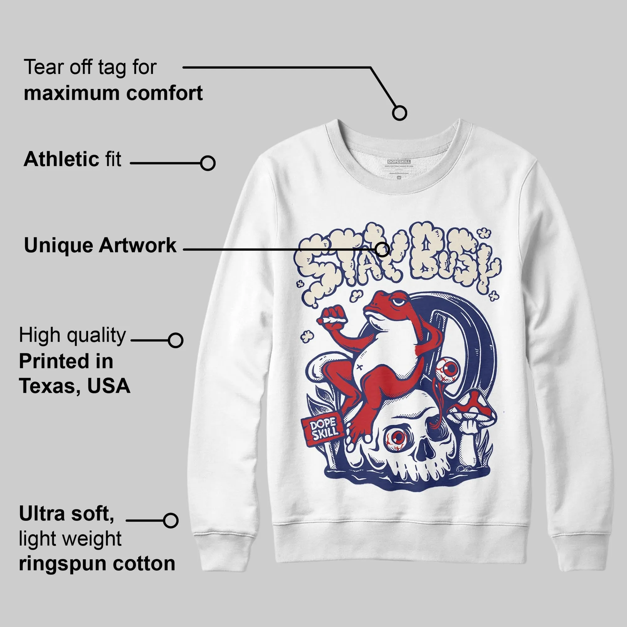 Rare Air 11s DopeSkill Sweatshirt Stay Busy Graphic sold by DopeSkill product image thumbnail 2