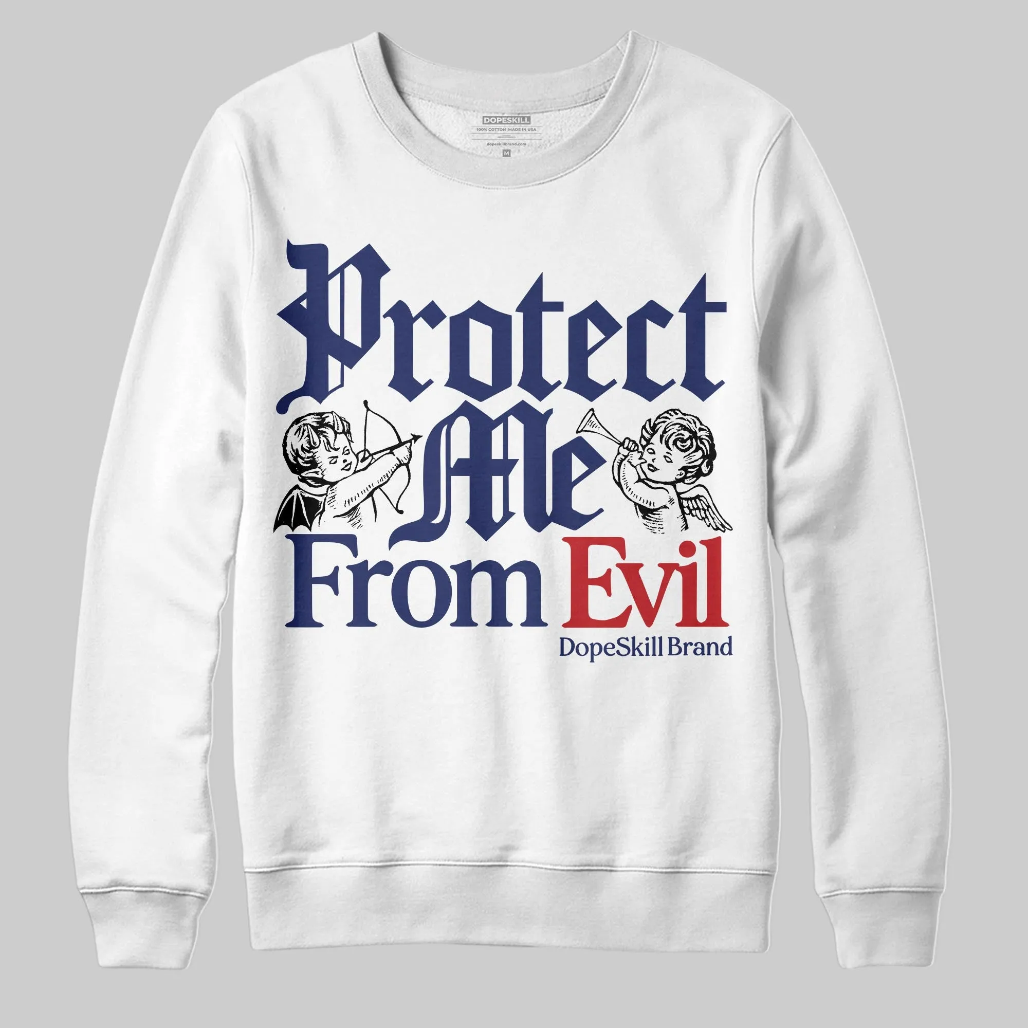 Rare Air 11s DopeSkill Sweatshirt Protect Me From Evil Graphic sold by DopeSkill