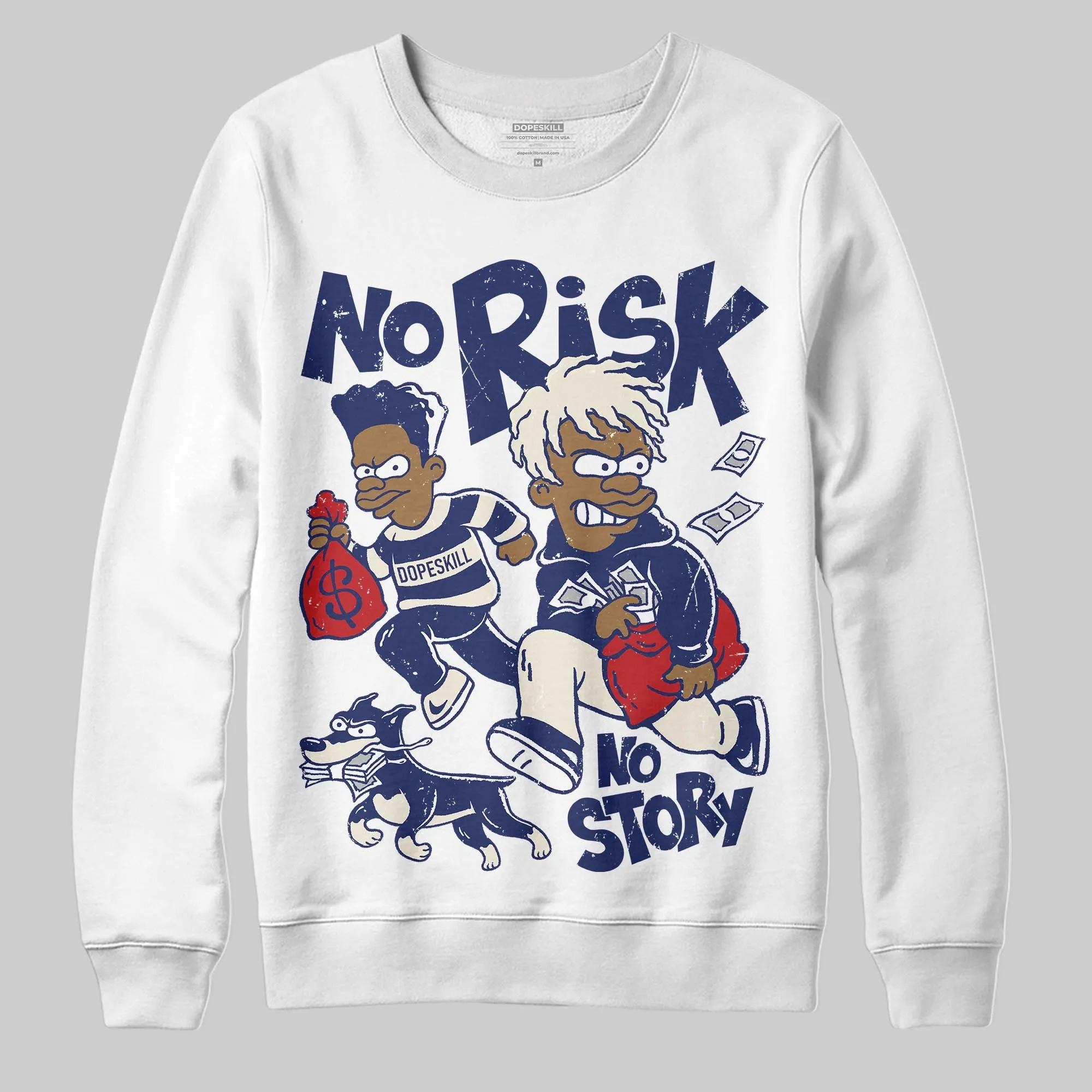 Rare Air 11s DopeSkill Sweatshirt No Risk No Story Graphic sold by DopeSkill