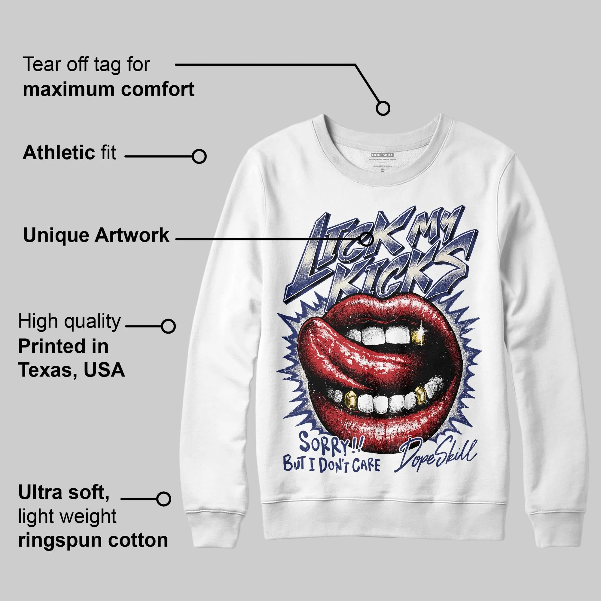 Rare Air 11s DopeSkill Sweatshirt Lick My Kicks Graphic sold by DopeSkill product image thumbnail 2