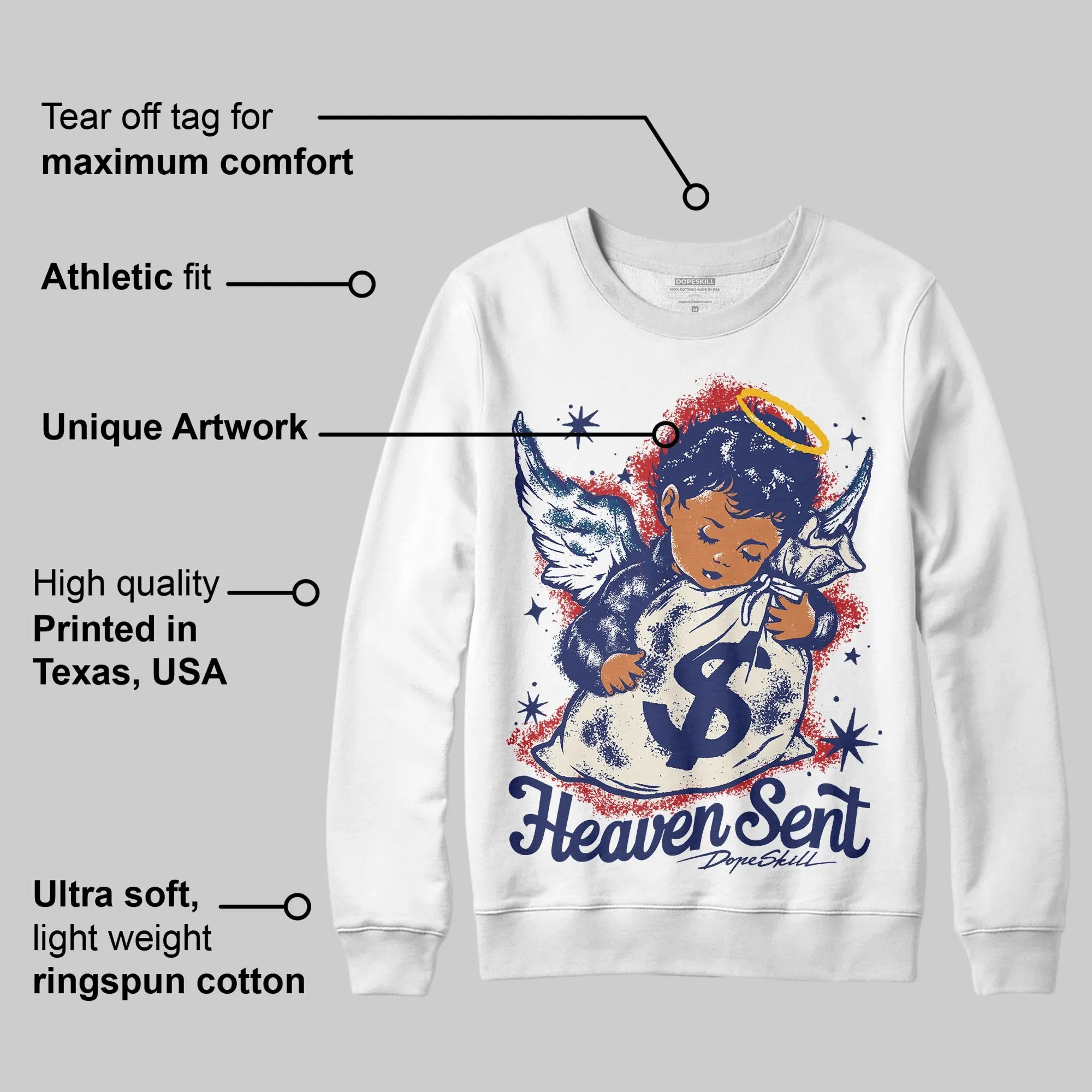 Rare Air 11s DopeSkill Sweatshirt Heaven Sent Graphic sold by DopeSkill product image thumbnail 2