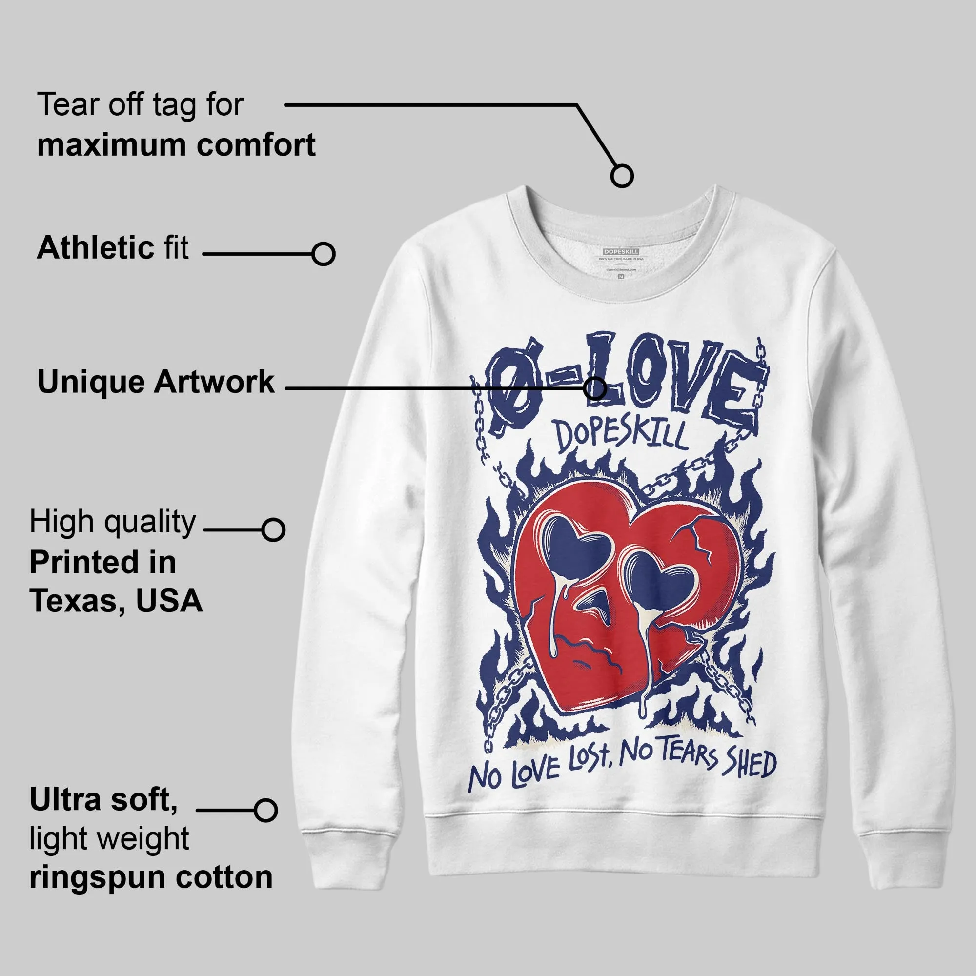Rare Air 11s DopeSkill Sweatshirt Crying Heart Graphic sold by DopeSkill product image thumbnail 2