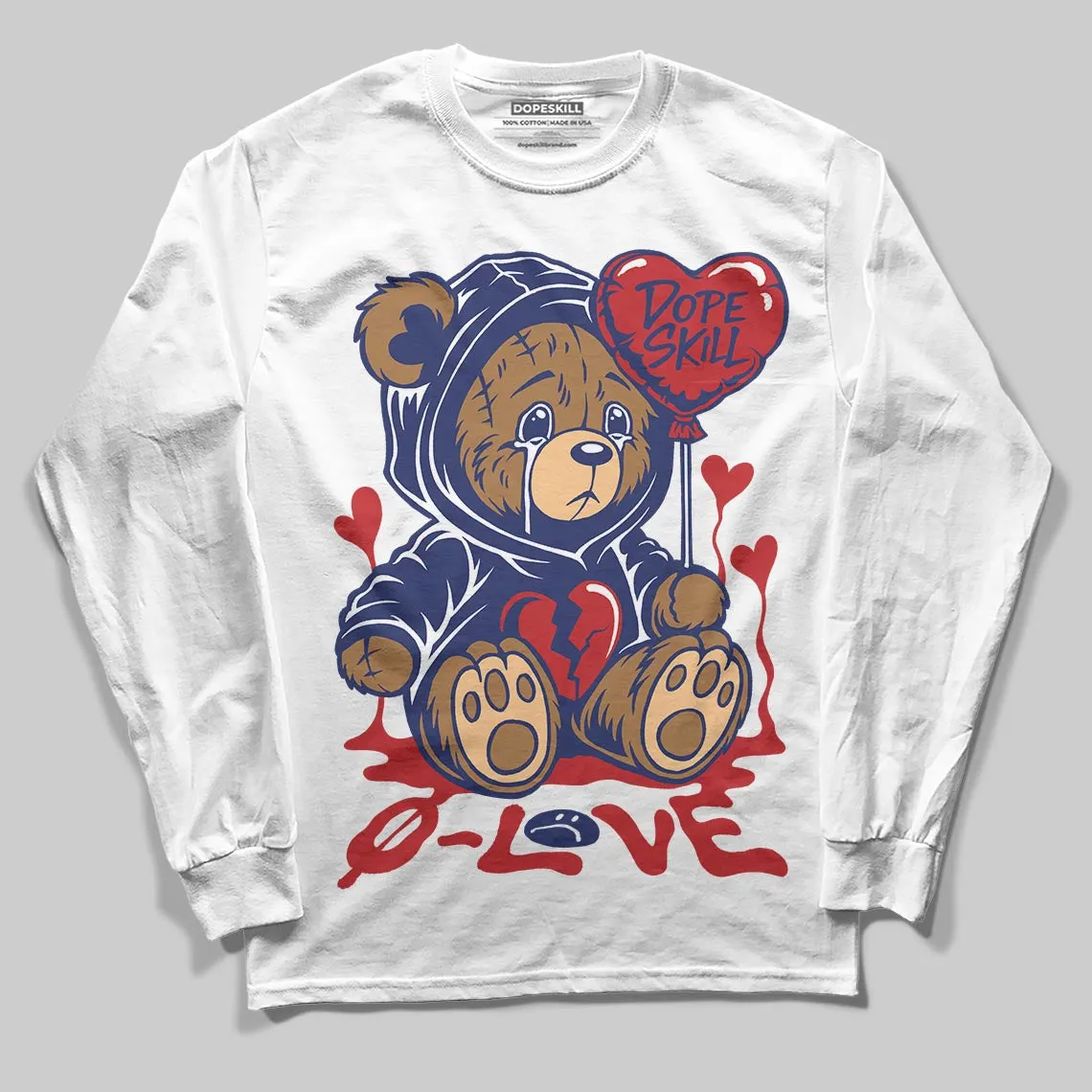 Rare Air 11s DopeSkill Long Sleeve T-Shirt Broken Bear Graphic sold by DopeSkill