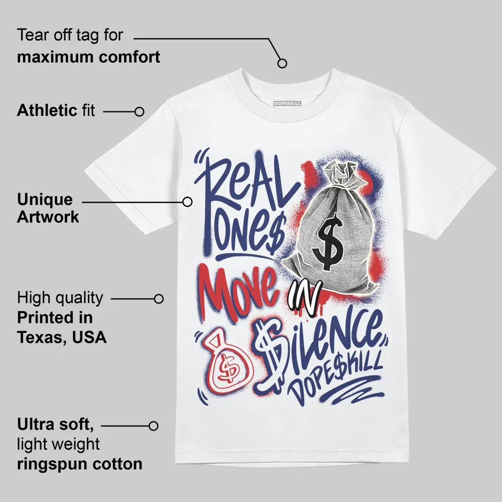 Rare Air 11s DopeSkill T-Shirt Real Ones Move In Silence Graphic sold by DopeSkill product image thumbnail 3