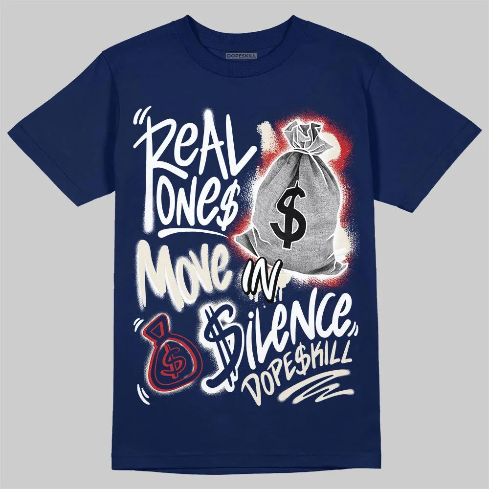 Rare Air 11s DopeSkill T-Shirt Real Ones Move In Silence Graphic sold by DopeSkill product image thumbnail 2