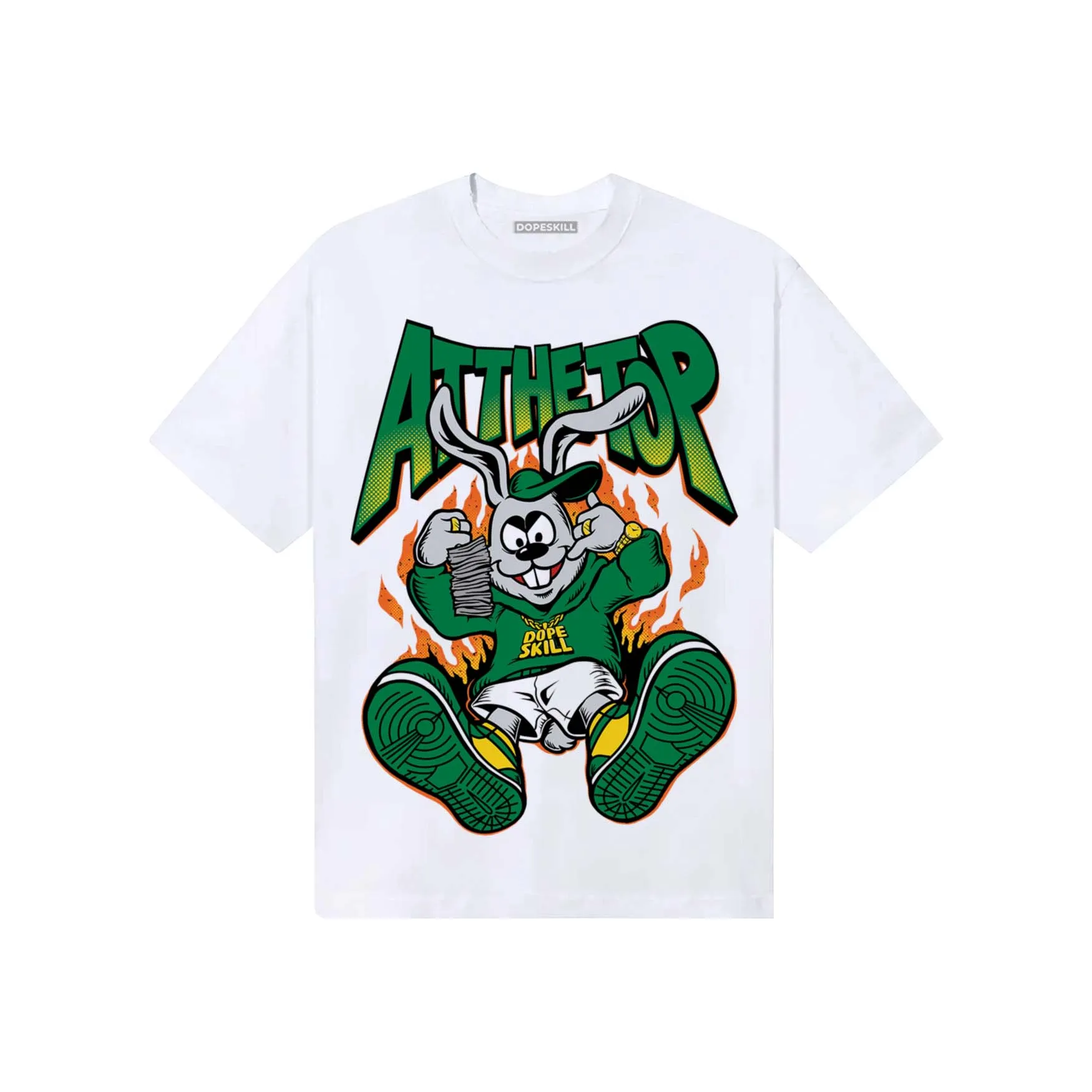 Green Collection DopeSkill T-Shirt At The Top Graphic sold by DopeSkill