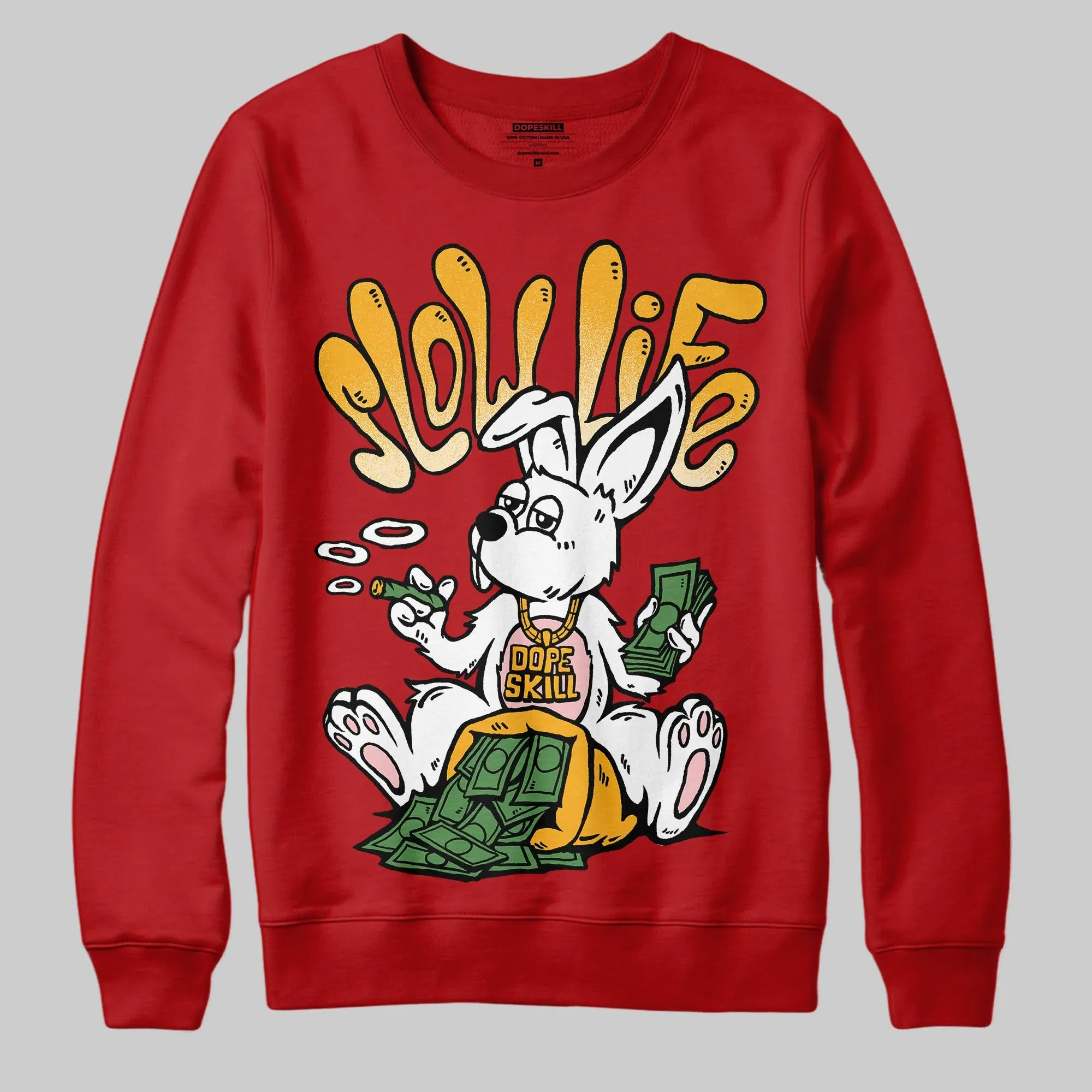 Red Collection DopeSkill Sweatshirt Slow Life Graphic sold by DopeSkill product image thumbnail 3