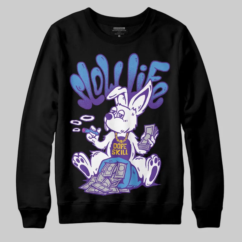 PURPLE Collection DopeSkill Sweatshirt Slow Life Graphic sold by DopeSkill
