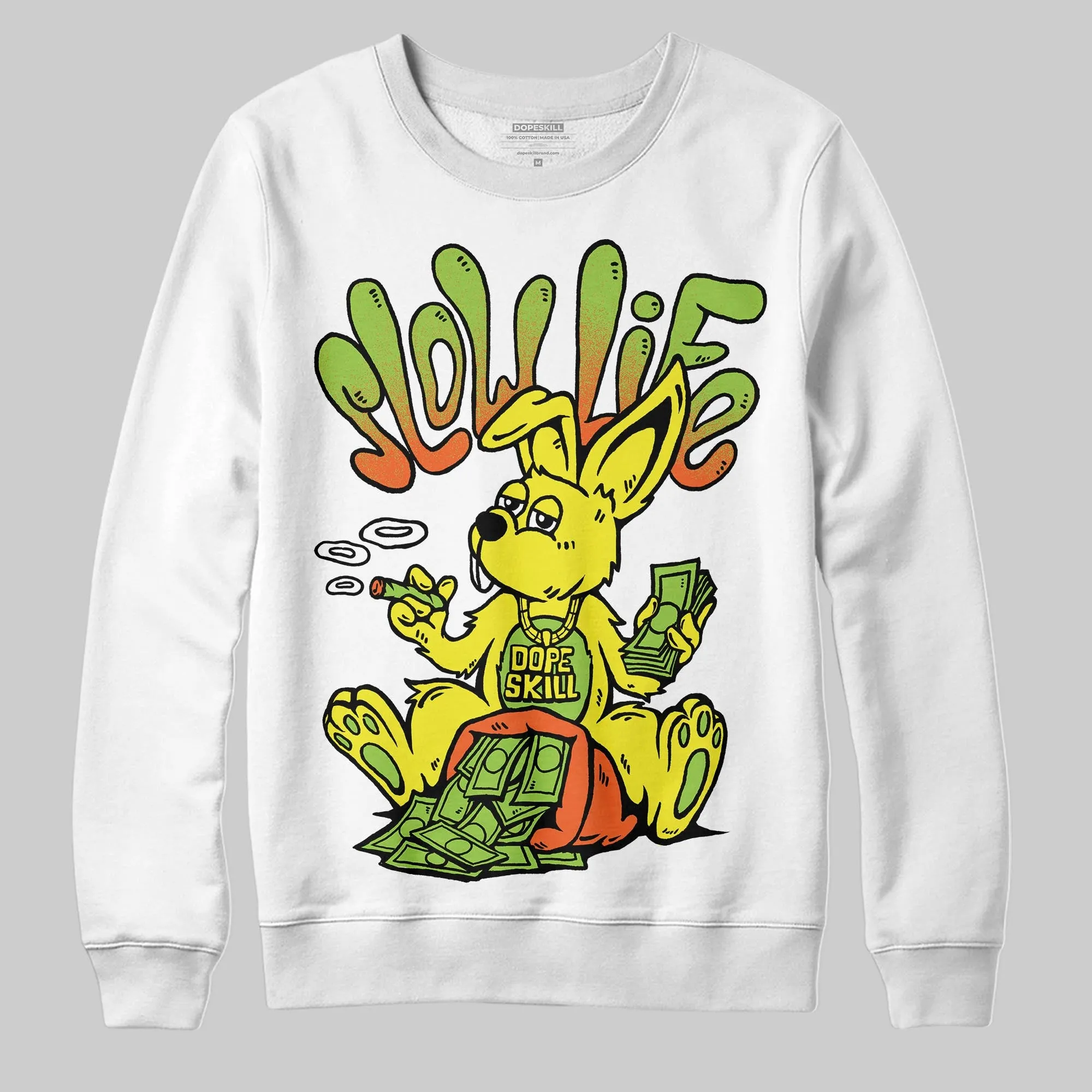 Neon Green Collection DopeSkill Sweatshirt Slow Life Graphic sold by DopeSkill product image thumbnail 2