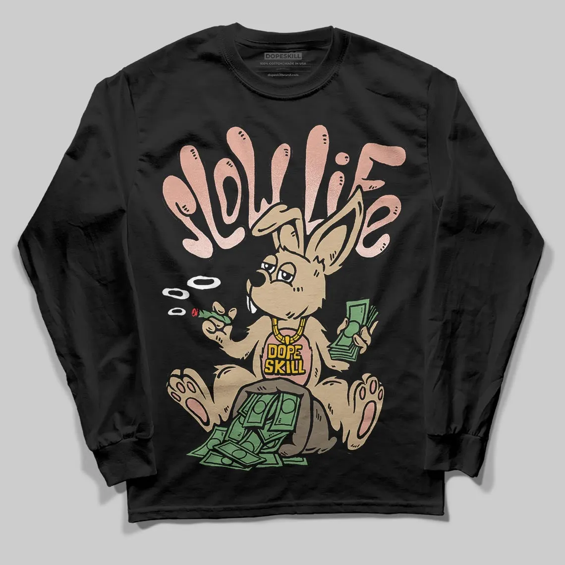 TAN Collection DopeSkill Long Sleeve T-Shirt Slow Life Graphic sold by DopeSkill