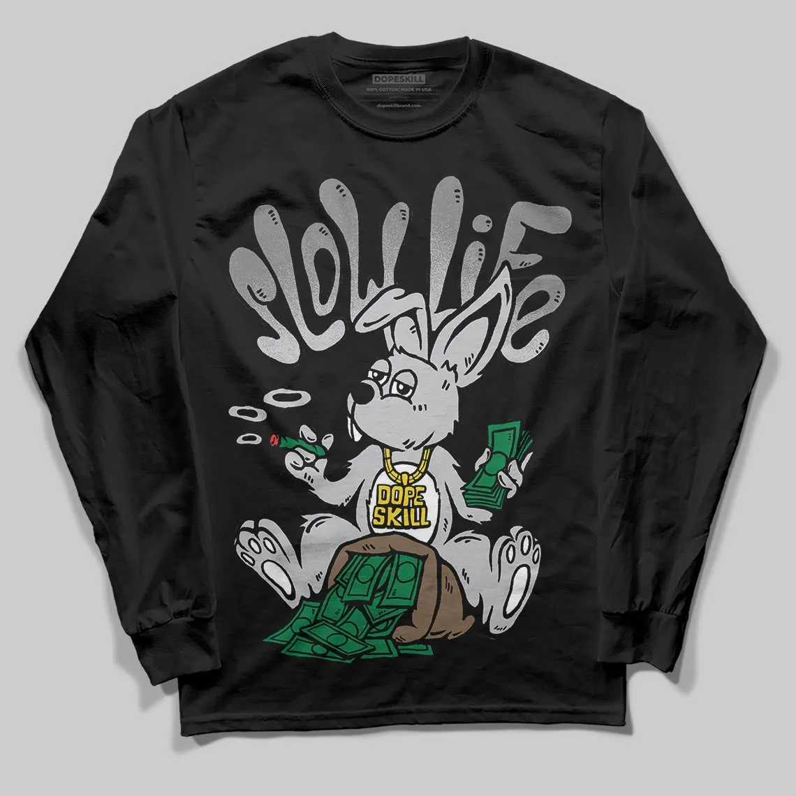 Grey Collection DopeSkill Long Sleeve T-Shirt Slow Life Graphic sold by DopeSkill product image thumbnail 2
