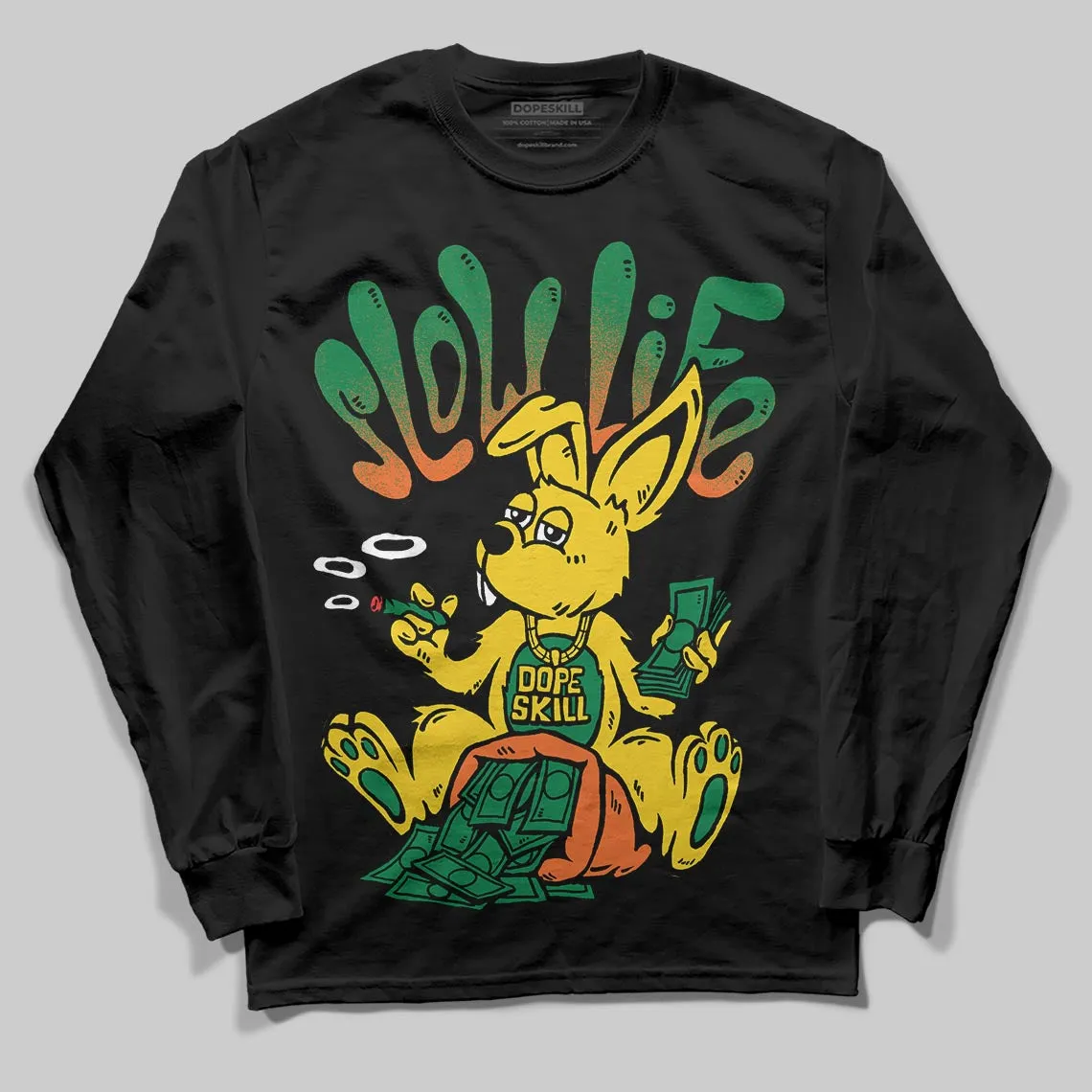 Green Collection DopeSkill Long Sleeve T-Shirt Slow Life Graphic sold by DopeSkill product image thumbnail 2
