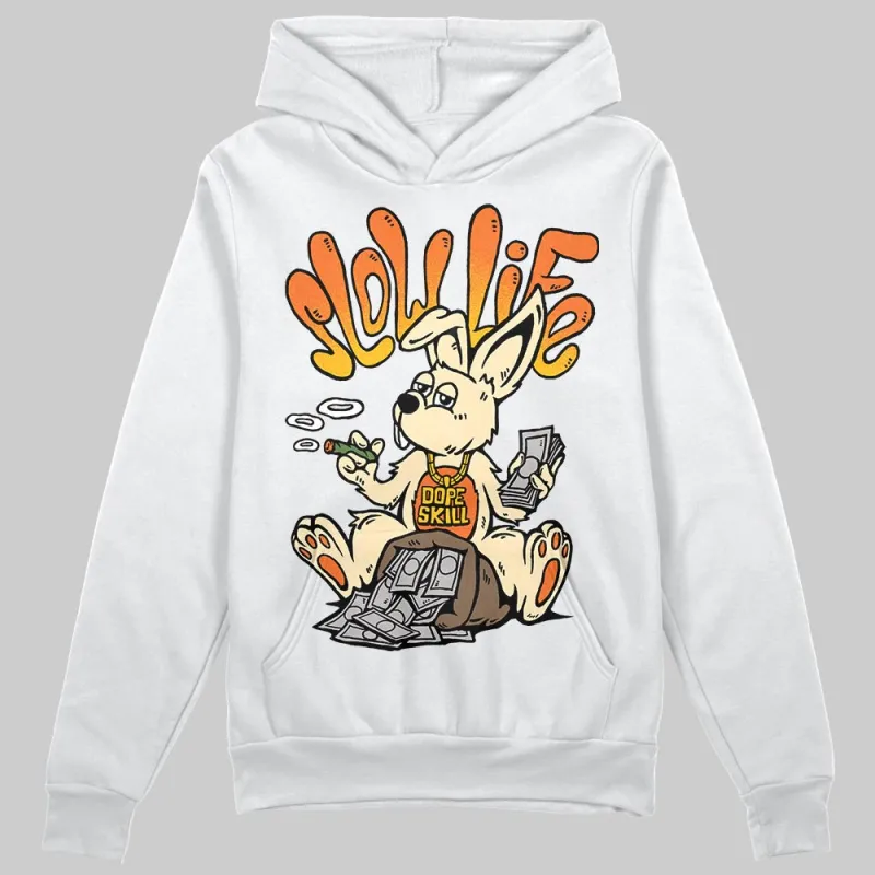 Orange Black White DopeSkill Hoodie Sweatshirt Slow Life Graphic sold by DopeSkill