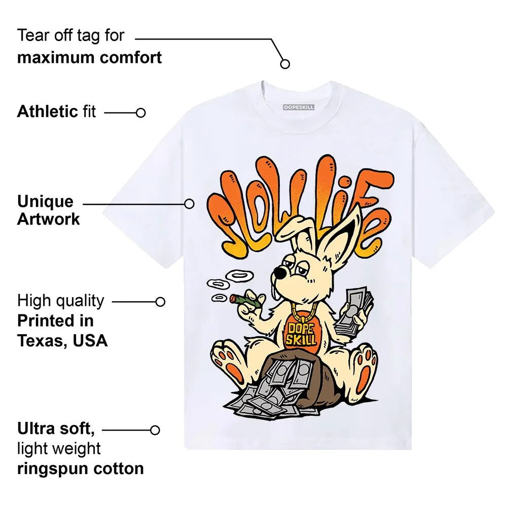 Orange Black White DopeSkill T-Shirt Slow Life Graphic sold by DopeSkill product image thumbnail 4
