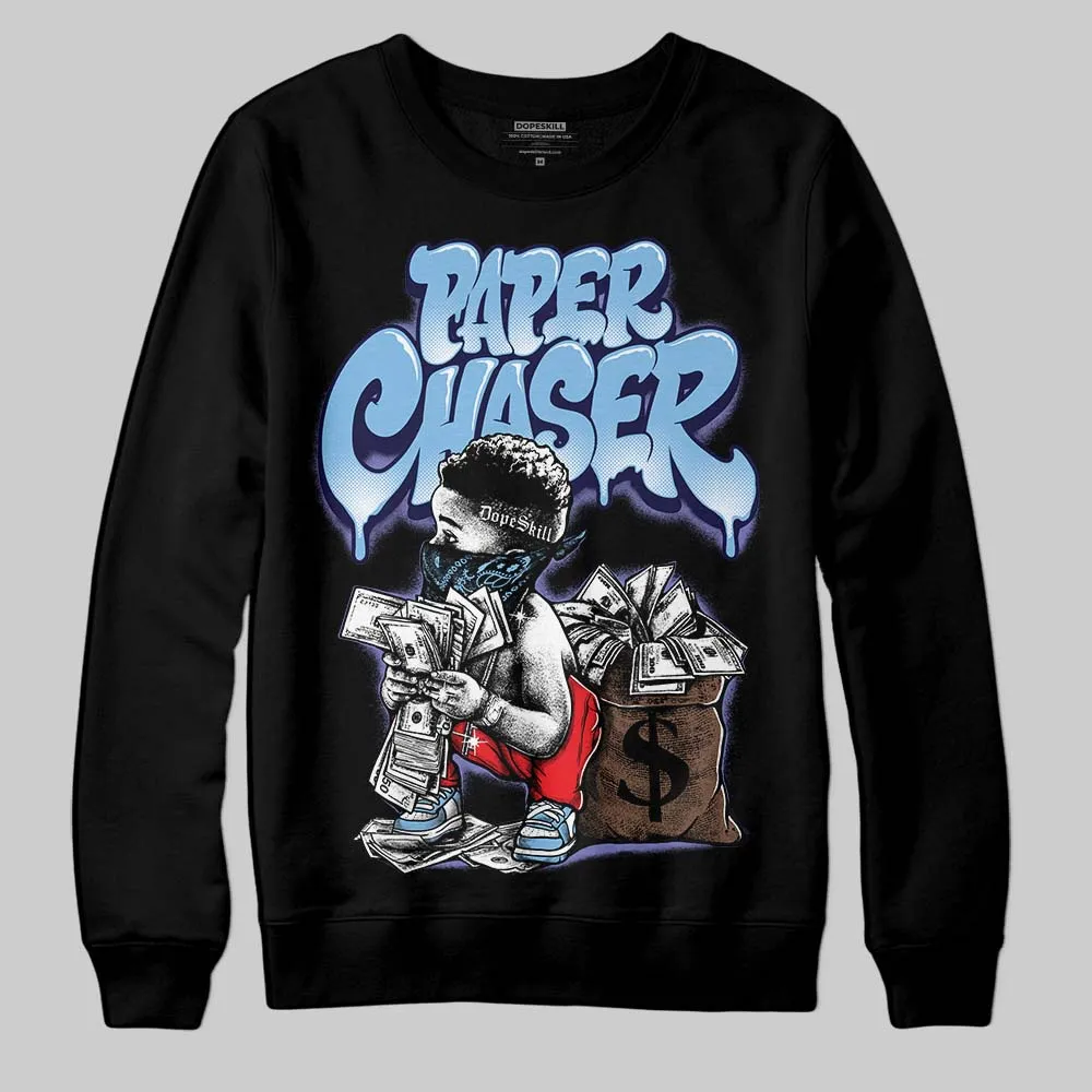 University Blue Collection DopeSkill Sweatshirt Paper Chaser Boy Graphic sold by DopeSkill product image thumbnail 2