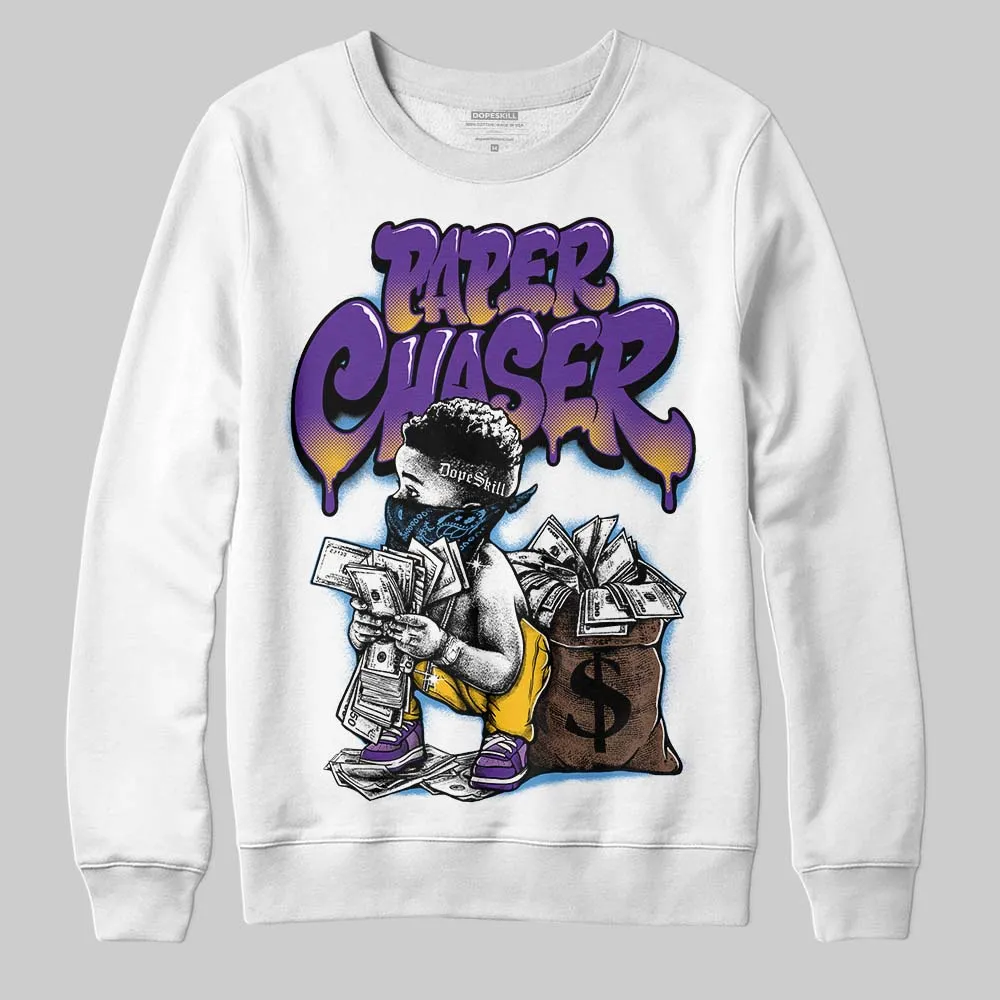 PURPLE 'Paper Chaser Boy' DopeSkill Graphic Sweatshirt sold by DopeSkill product image thumbnail 2