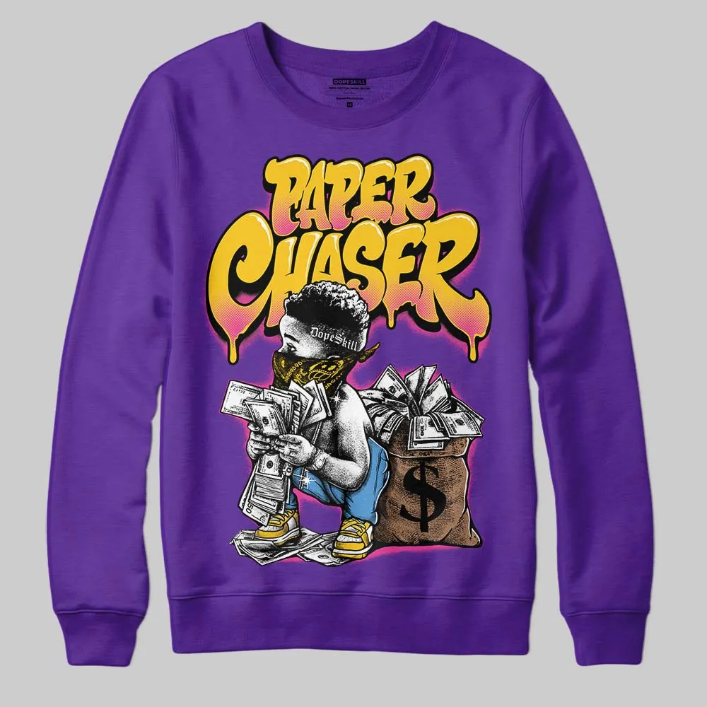 PURPLE 'Paper Chaser Boy' DopeSkill Graphic Sweatshirt sold by DopeSkill product image thumbnail 3