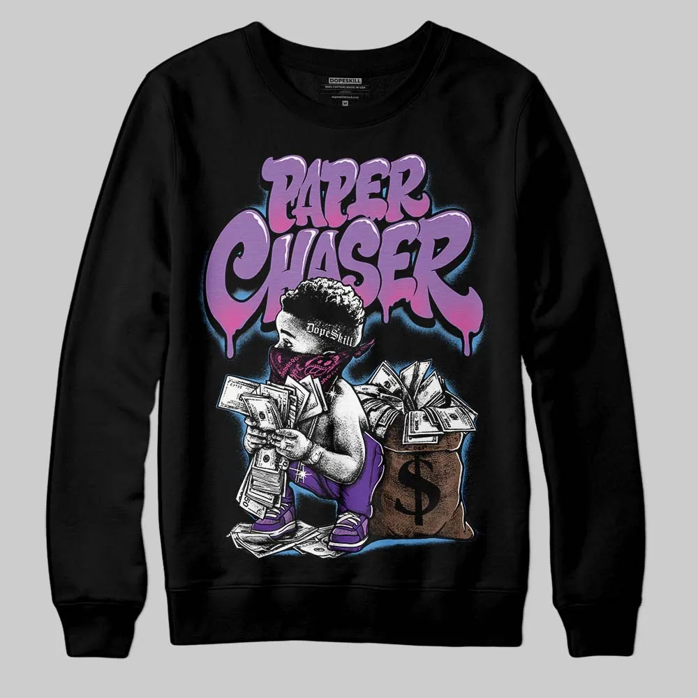 PURPLE 'Paper Chaser Boy' DopeSkill Graphic Sweatshirt sold by DopeSkill