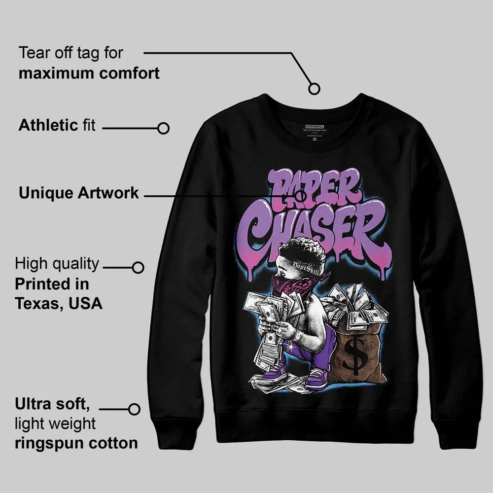 PURPLE 'Paper Chaser Boy' DopeSkill Graphic Sweatshirt sold by DopeSkill product image thumbnail 4
