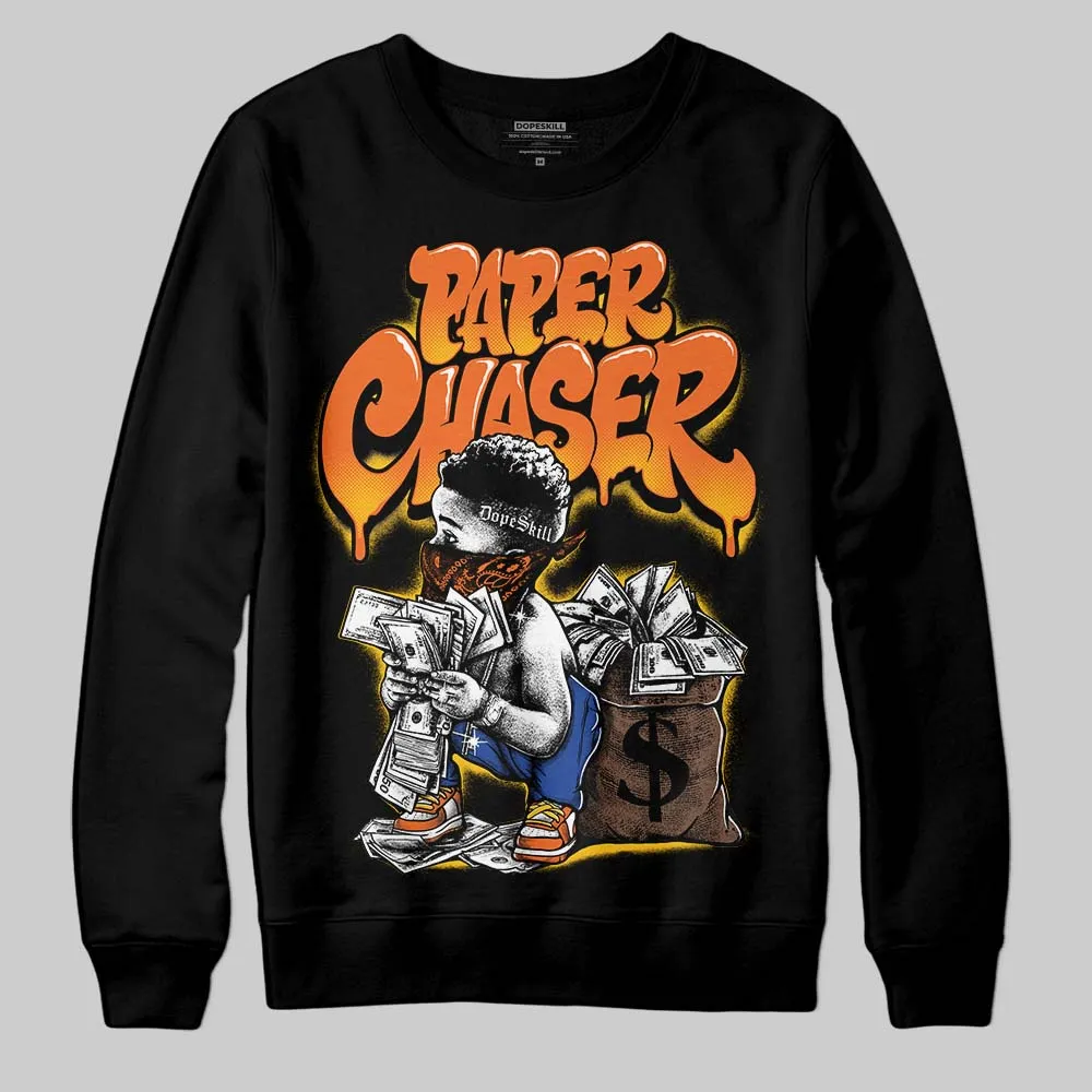 Orange 'Paper Chaser Boy' DopeSkill Graphic Sweatshirt sold by DopeSkill product image thumbnail 2