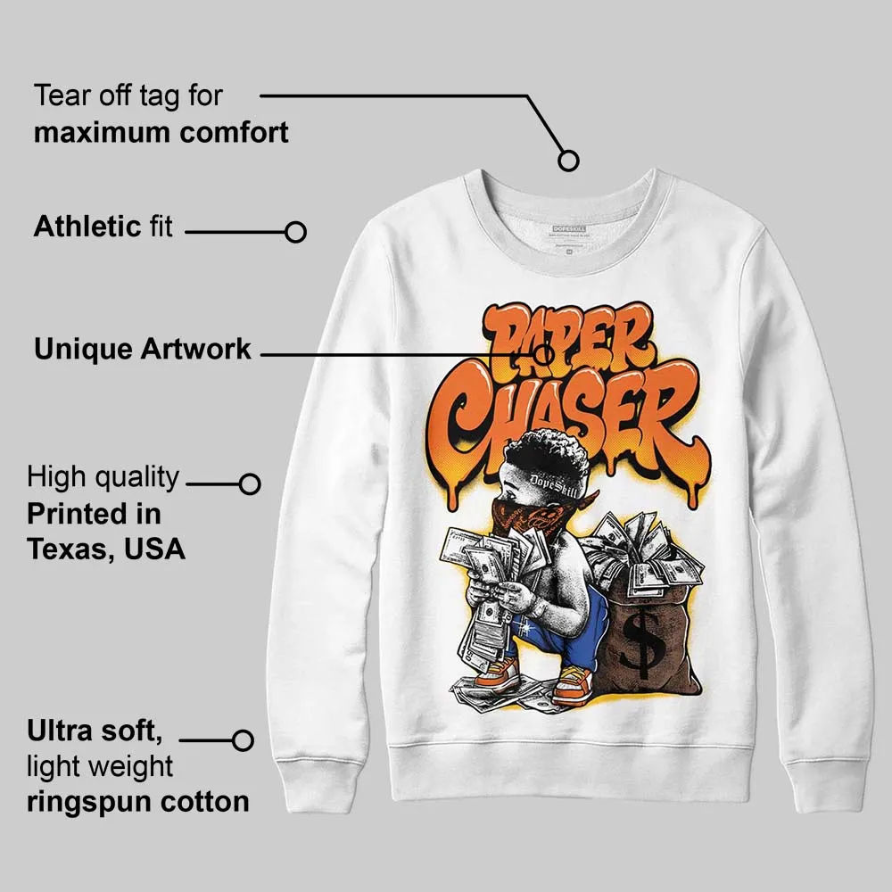 Orange 'Paper Chaser Boy' DopeSkill Graphic Sweatshirt sold by DopeSkill product image thumbnail 3